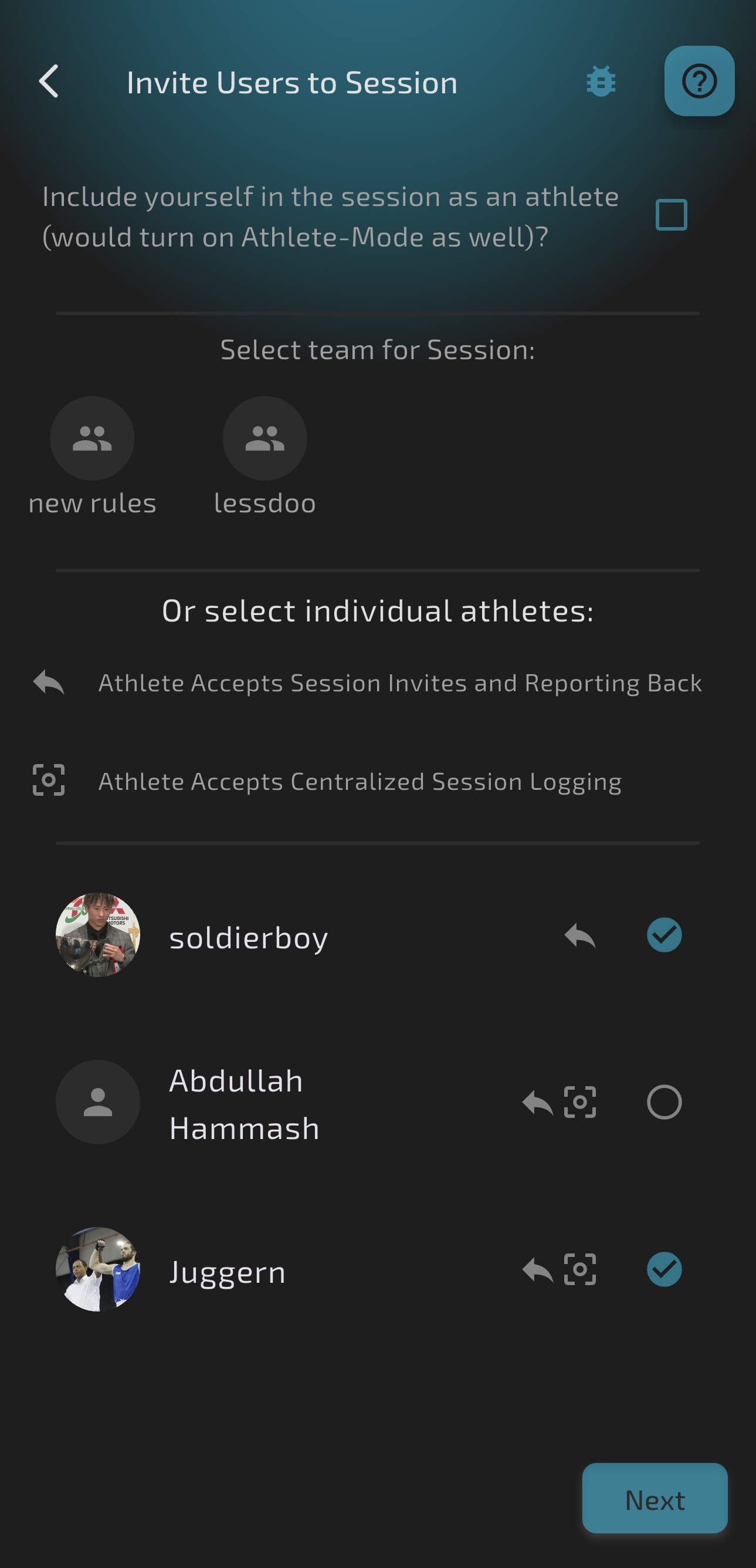 Athlete Selection
